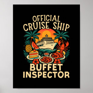 Póster Vacaciones en Crucero Buffet Oficial de Crucero I