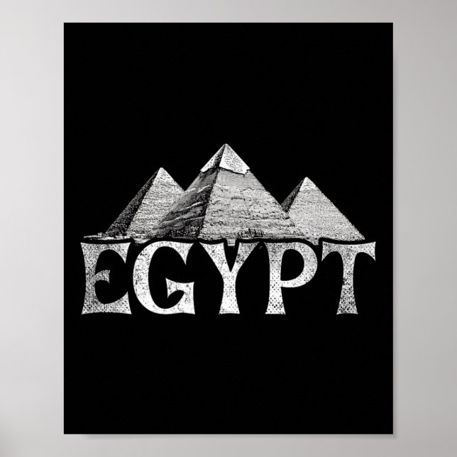 Póster Vacaciones en Egipto Viajar a las Pirámides  (Frente)