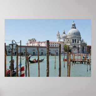 Póster Vacaciones en el cartel del paisaje de Venecia