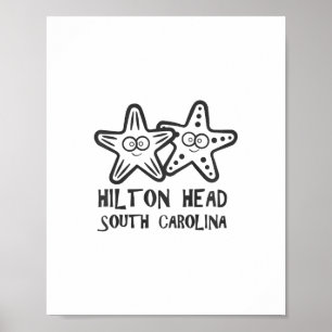 Póster Vacaciones en Hilton Head Carolina del Sur Chicas