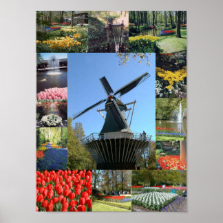 Póster Vacaciones en Holanda