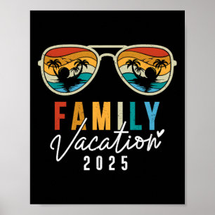 Póster Vacaciones Familiares 2025 Hombres Mujeres Niños M