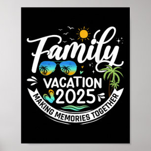 Póster Vacaciones Familiares 2025 Vacaciones de Verano Co