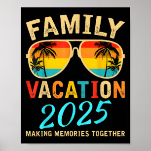 Póster Vacaciones Familiares 2025 Vacaciones de Verano Co