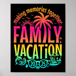 Póster Vacaciones Familiares 2025 Vibra de Reunión Famili