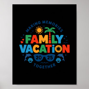 Póster Vacaciones Familiares 2025 Vibra de Reunión Famili