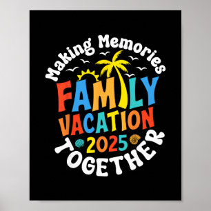 Póster Vacaciones Familiares 2025 Vibraciones de Reunión 