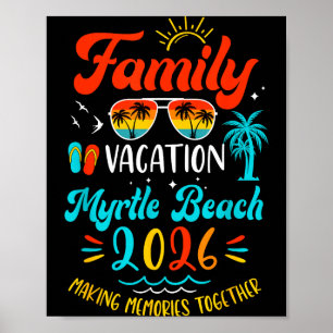 Póster Vacaciones Familiares 2026 Myrtle Beach Verano Com