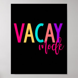 Póster Vacaciones familiares coincidentes S Modo Vacío Ve