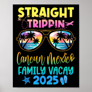 Póster Vacaciones familiares en Cancún México 2025