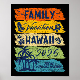 Póster Vacaciones Familiares en Hawái 2025 Grupo de Vacac
