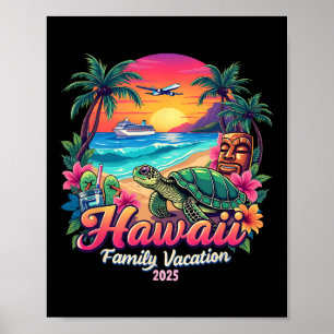 Póster Vacaciones familiares en Hawái en verano 2025 V
