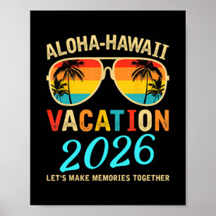 Póster Vacaciones familiares en Hawaii Aloha 2026 Creando