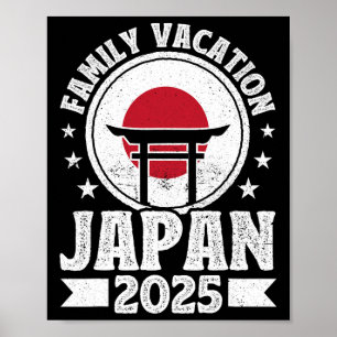 Póster Vacaciones familiares en Japón 2025 Vacaciones de 