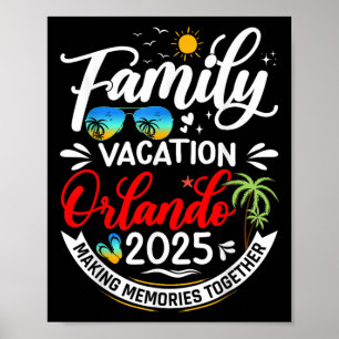 Póster Vacaciones familiares en Orlando 2025 Beach Summer
