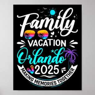Póster Vacaciones familiares en Orlando 2025 Beach Summer