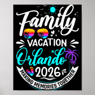 Póster Vacaciones Familiares en Orlando 2026 Verano Coinc