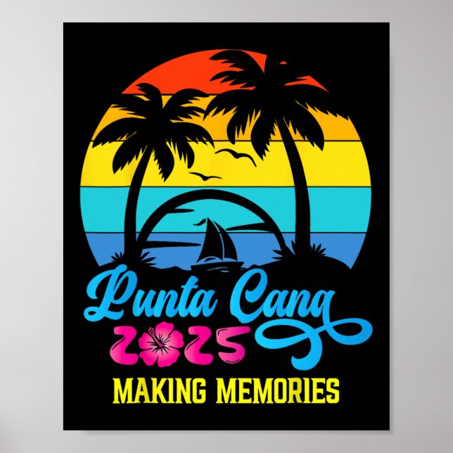 Póster Vacaciones Familiares en Punta Cana 2025 República (Frente)