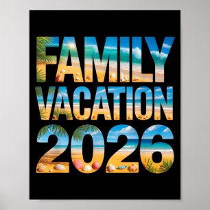 Póster Vacaciones familiares lindas 2026 viaje de primos 