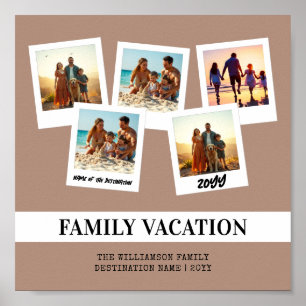 Póster Vacaciones familiares personalizadas Estilo modern