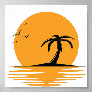 Póster Vacaciones veraniegas retro de Beach Vibes