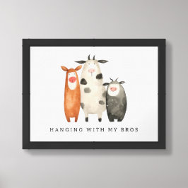 Póster Vacas Lindas con mis Hermanos