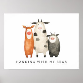 Póster Vacas Lindas con mis Hermanos