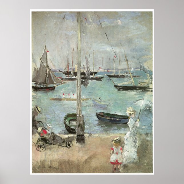 Póster Vacas occidentales, Isla de Wight, Berthe Morisot (Frente)