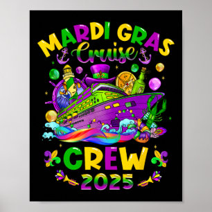 Póster Vacati de la tripulación de crucero Mardi Gras 202