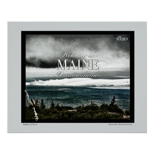 Póster Vacationland, Maine (Anverso)