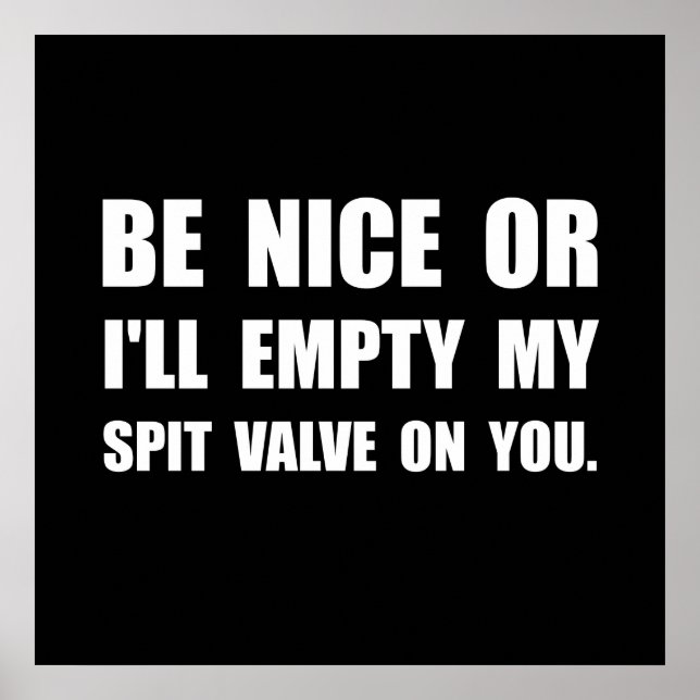 Póster Vaciar mi válvula de escape (Frente)