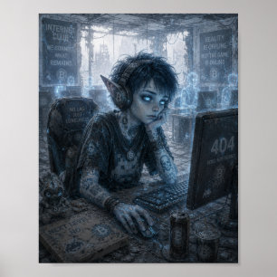 Póster Vacio / Jugador / Club de Internet
