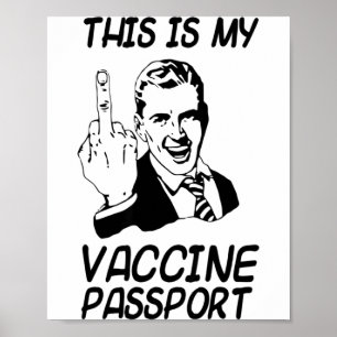 Póster Vacuna Divertida Prt Vacunación Totalmente Vacunad