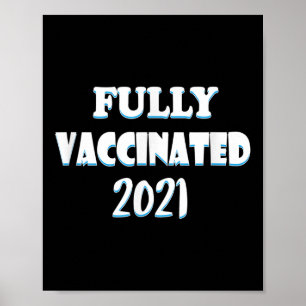 Póster Vacunación Gráfica Gráfica Vacunada 2021