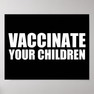 Póster Vacunar a sus hijos