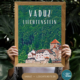 Póster Vaduz, caché capitale de Liechtenstein