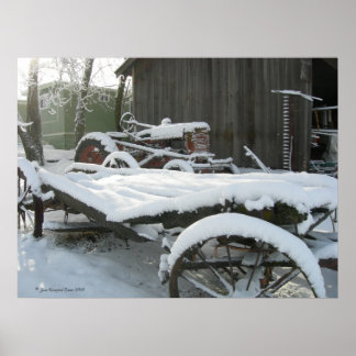 Póster Vagón de nieve
