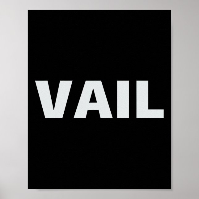 Póster Vail Colorado - Esquí Rocky Mountain Y Snowboar (Frente)