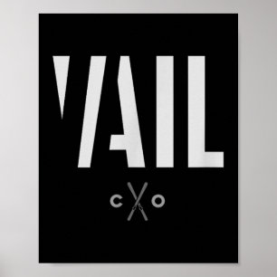 Póster Vail Colorado Graphic Ski