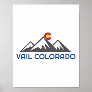 Póster Vail, Colorado Montaña Rocosas 