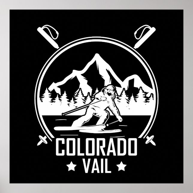 Póster Vail Colorado Ski (Frente)
