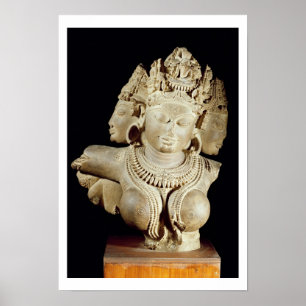 Póster Vajra Tara, dinastía de Gahadavala (piedra