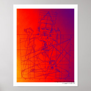 Póster Vajrasattva and Consort Sketch Poster