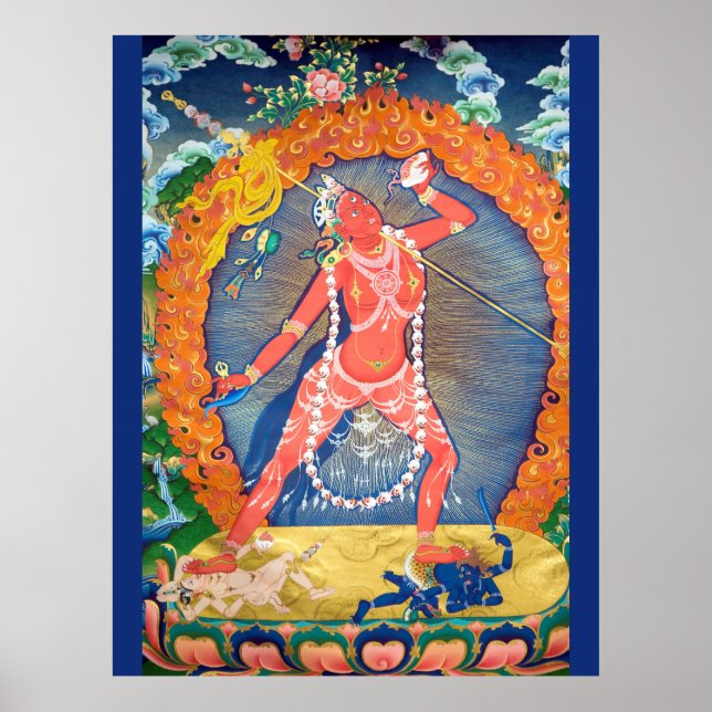 Póster Vajrayogini deidad budista tibetana (Frente)