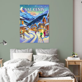 Póster Val Cenis : Émeraude des Alpes, Sérénité Hivernale