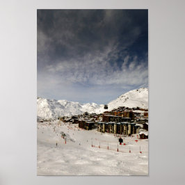 Póster Val Thorens Tres valles Alpes franceses Francia