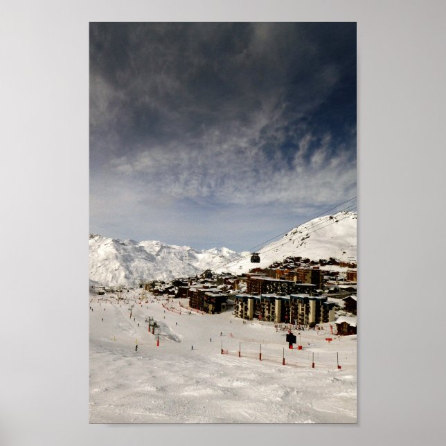 Póster Val Thorens Tres valles Alpes franceses Francia (Frente)