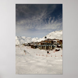 Póster Val Thorens Tres valles Alpes franceses Francia