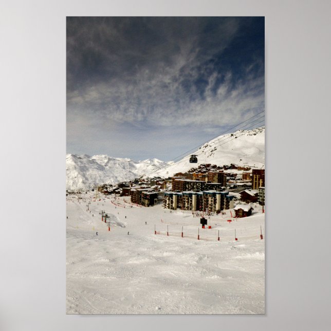 Póster Val Thorens Tres valles Alpes franceses Francia (Frente)