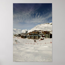 Póster Val Thorens Tres valles Alpes franceses Francia
